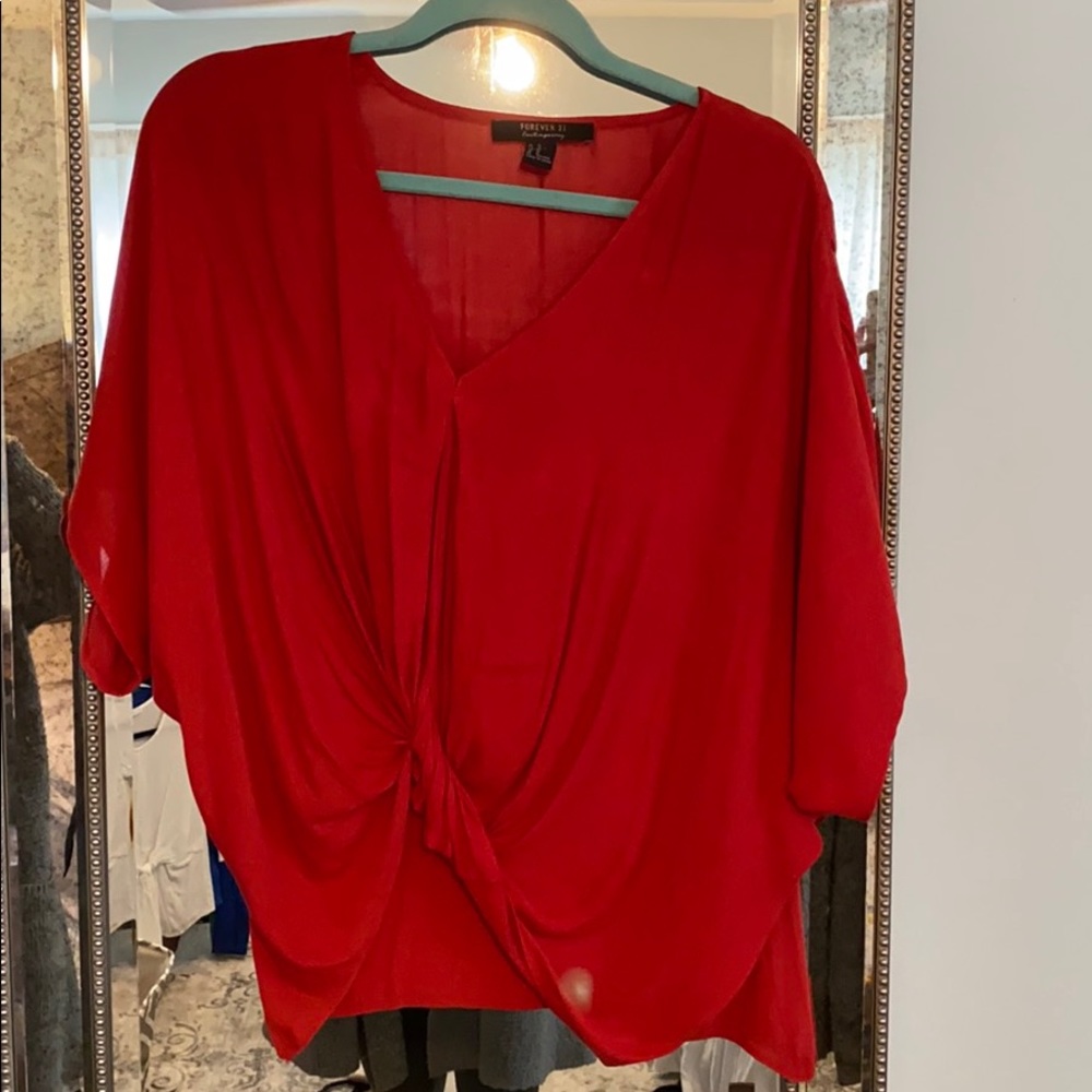 Red blouse